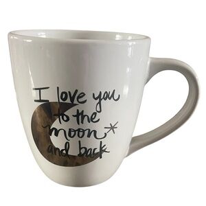 Clay Art "I Love You To The Moon And Back" Coffee Mug Tea Cup 5" H x 4" D